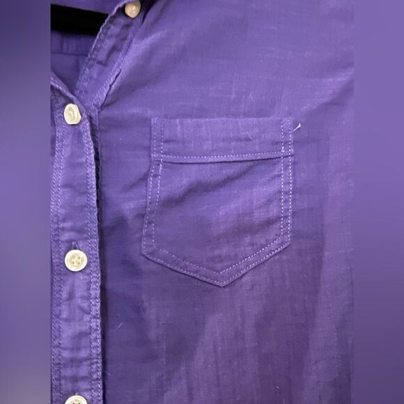 JC Penney Long Sleeve Button Down shirt violet purple Size Small NWT - Picture 5 of 10